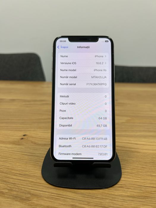 Iphone XS Silver 64GB IMPECABIL 85%