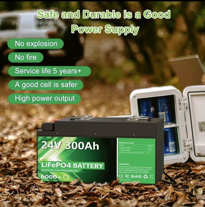 Baterie LiFePo4 24V 300Ah cu bluetooth
