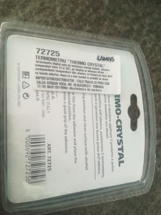 Termometru cu cristale lichide