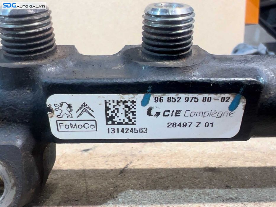 Rampă Presiune Injectoare Combustibil Citroen C3 2 1.6 HDI 2009 - 2016 Cod 9685297580-02, 131424503 [LR10556]