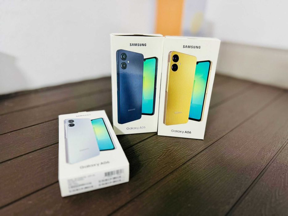 Samsung A06 - Nou, Sigilat - 6/128GB-4/128 -4/64 *Negru