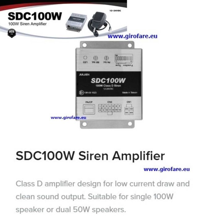 Sirena ambulanta SDC100   R10