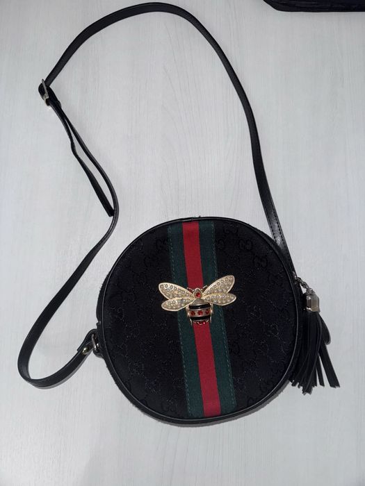 Сумка под gucci круглая