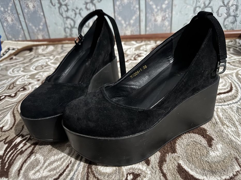 Туфли каблук черное