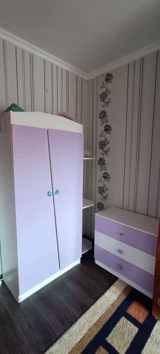 Детский кровать, шкаф и камот