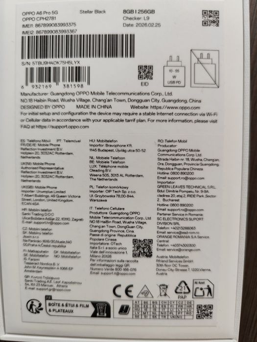 OPPO A6 Pro 5G 256Gb - Nou