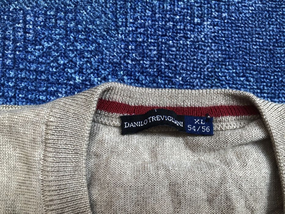 100% мерино вълна Danilo Trevigliani Merino Wool Jumper мъжки пуловер