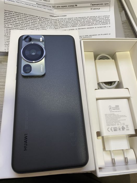 Телефон Huawei P60 Pro 256/8GB. Чисто нов! 36 месеца гаранция! гр ...
