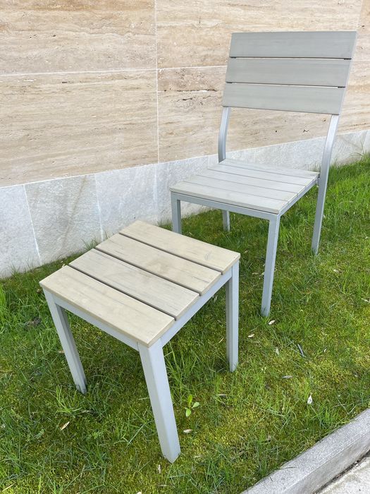 Градински стол с масичка от Икеа