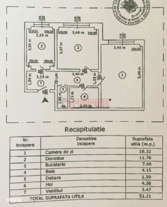 Apartament 2 camere Decomandat COMISION 0% | 52 mp | Parter Înalt |