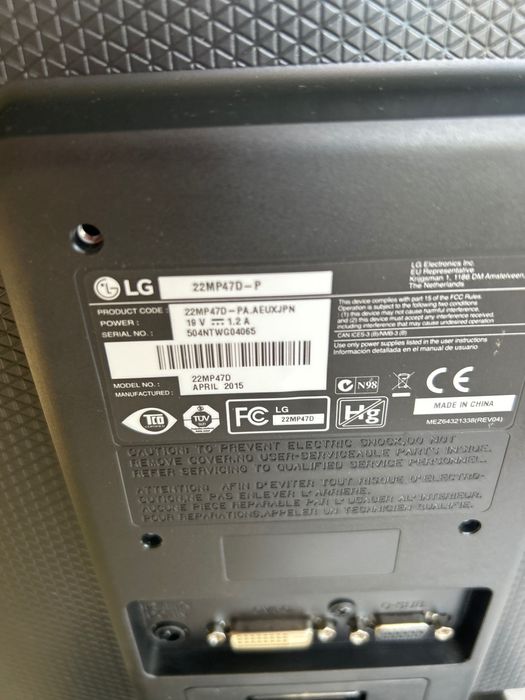 Vand Monitor LG nefolosit