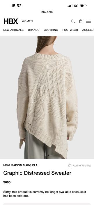 Пуловер overaize от MM6