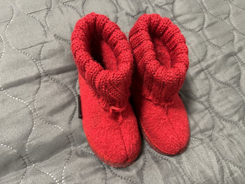 Papuci de casa din lana, Haflinger, marimea 22