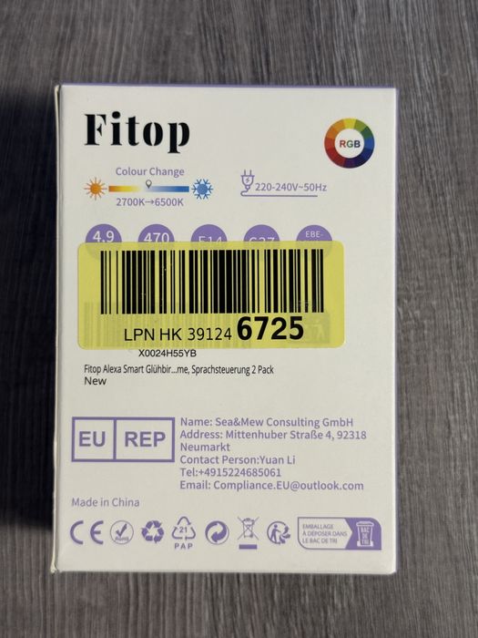 2 x Bec LED Smart Wireless RGB