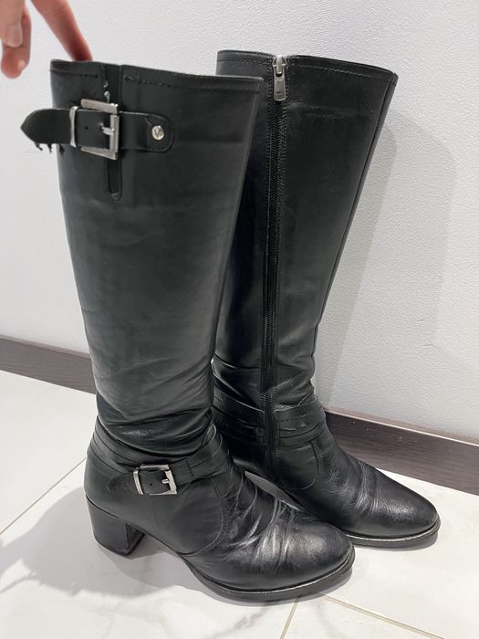 Кожени дамски ботуши