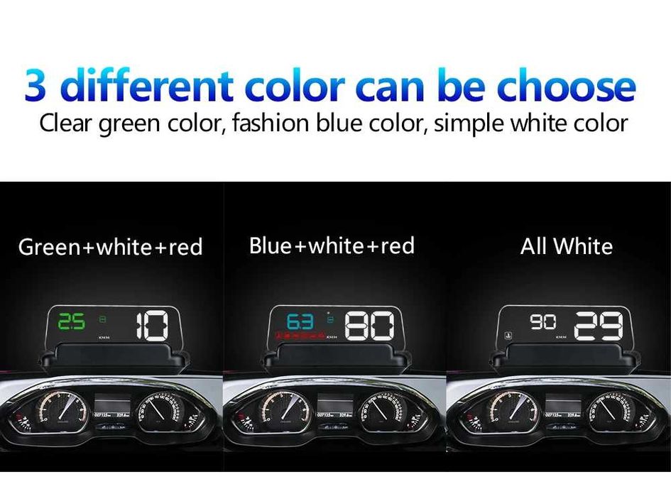 Бортовой компьютер прямой проекции-Модель С-500 HUD с экраном-177 мод.