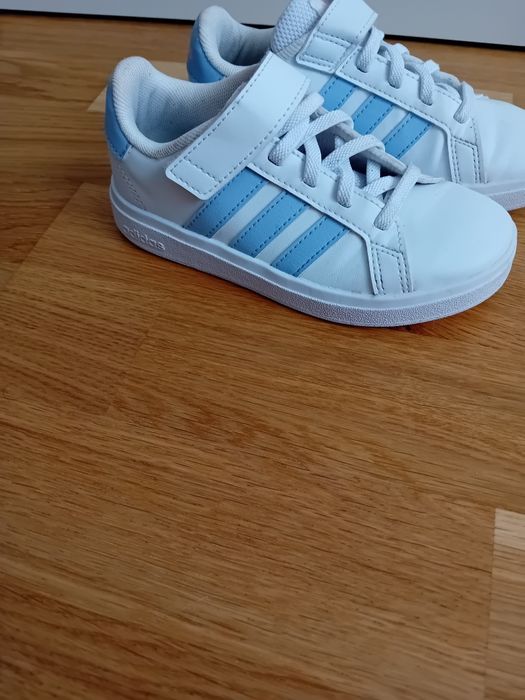 Adidasi Adidas Grand Court Lifestyle, alb/albastru, Mărimea 28