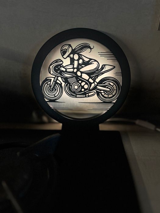 Нощна лампа - Lady on Motorcycle