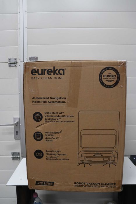 Прахосмукачка робот EUREKA J12 Ultra, Mop, самопочистване,пране,сушене
