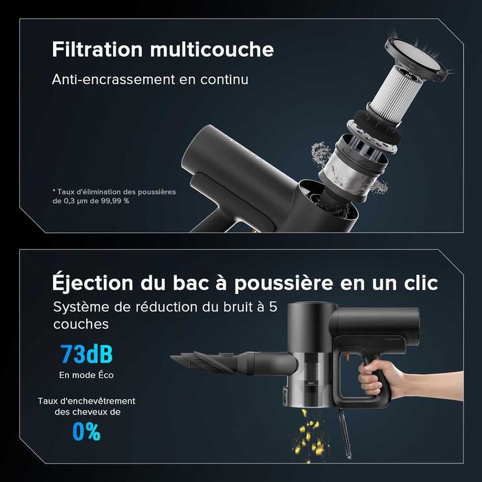 Вертикална прахосмукачка за сухо и мокро Roborock F25 ACE Combo