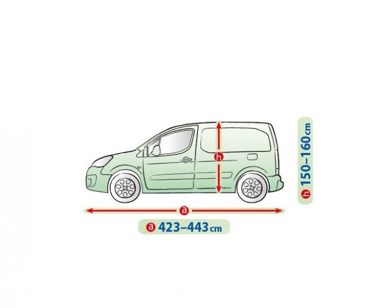 Prelata auto, husa exterioara Mobile Garage L LAV , lungime 423-443 cm