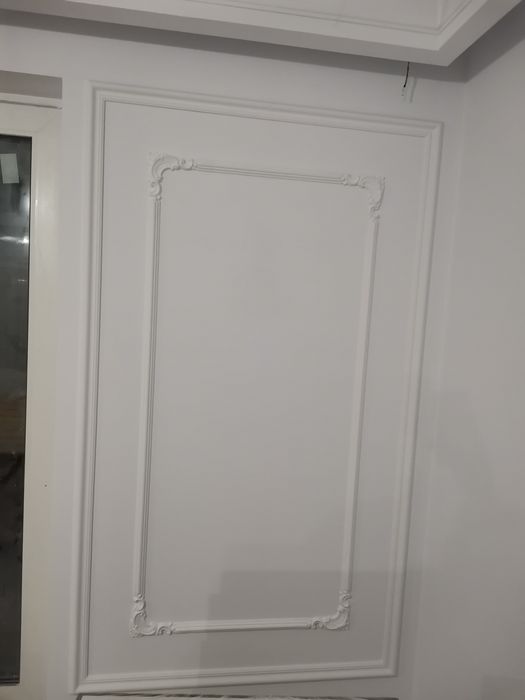 Plinta parchet duropolimer tăiată la 45 grade, cornisa, profile decora