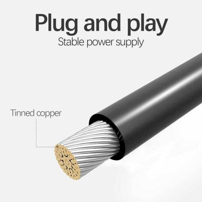 Разклонител/сплитер на захранващ SATA/ Molex кабел към 5 x SATA hdd