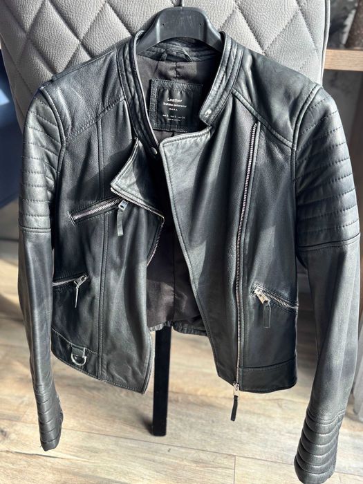 Дамско яке Естествена Кожа, ZARA, S