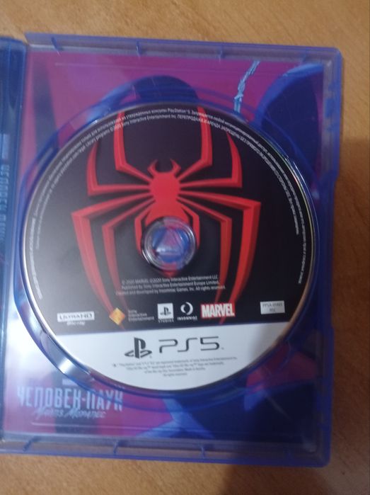 Диск Человек Паук Майлз Моралес на пс 5