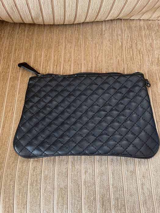 LIU JO - Черна кожена чанта/клъч