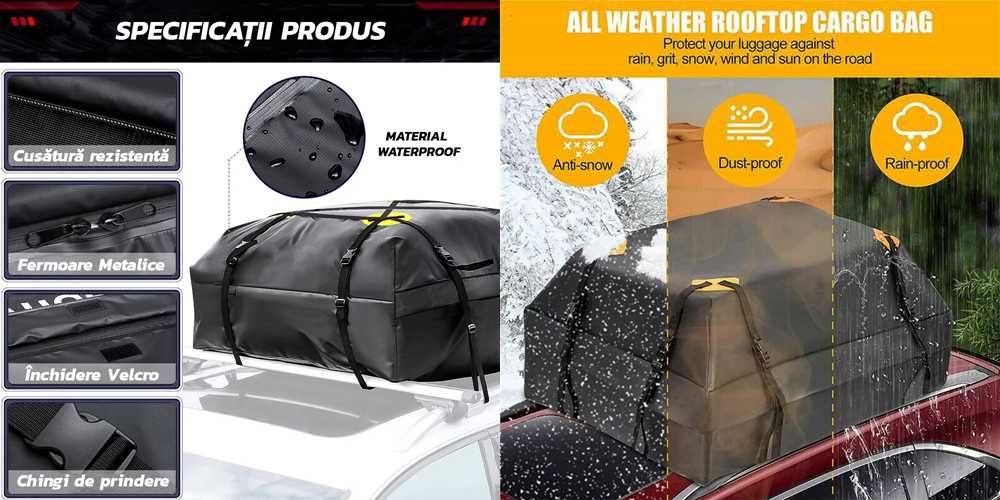 Sacosa porbagaj Capacitate 425L, Impermeabil, Nou!