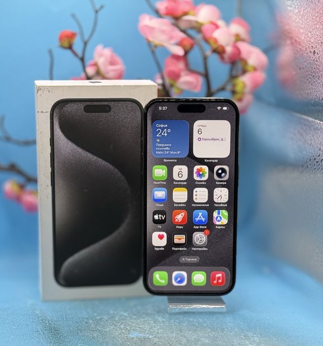 Apple iPhone 15 Pro, 128GB, 5G, Black Titanium