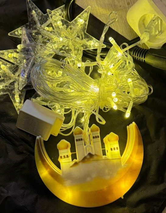 Ramazonga ilinadigan chiroqlar 3×1