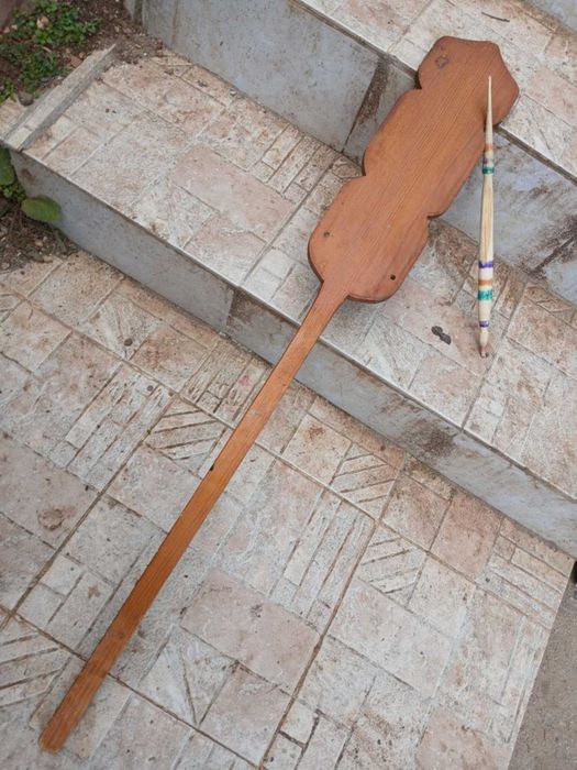 Дървена хурка и вретено