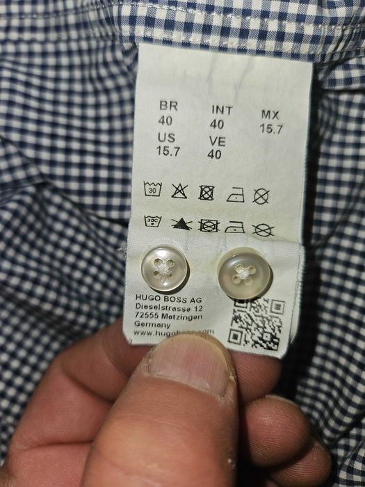 Нов HUGO HUGO BOSS Regular Fit Мъжка Риза Ежедневна Раз.L