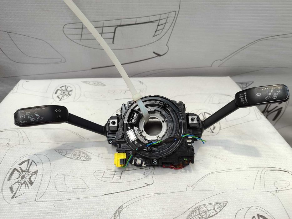 Ansamblu manete comenzi volan + spiră Skoda Octavia Mk3 (5E) 5Q0953549 2015 / [2013-2019] / (5B3)