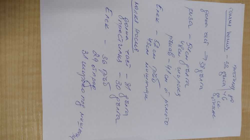 Детски носии с елече и риза