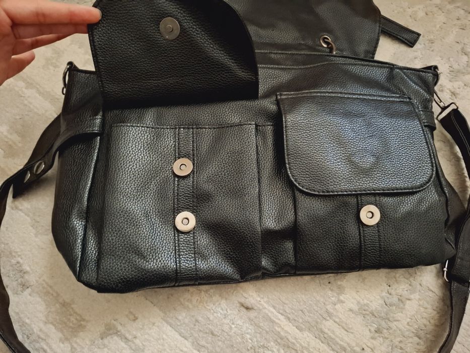 Сумка с черепом, черная