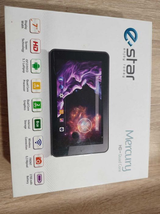 Tableta eSTAR EASY, IPS, 7", 8GB, Quad-Core, Negru