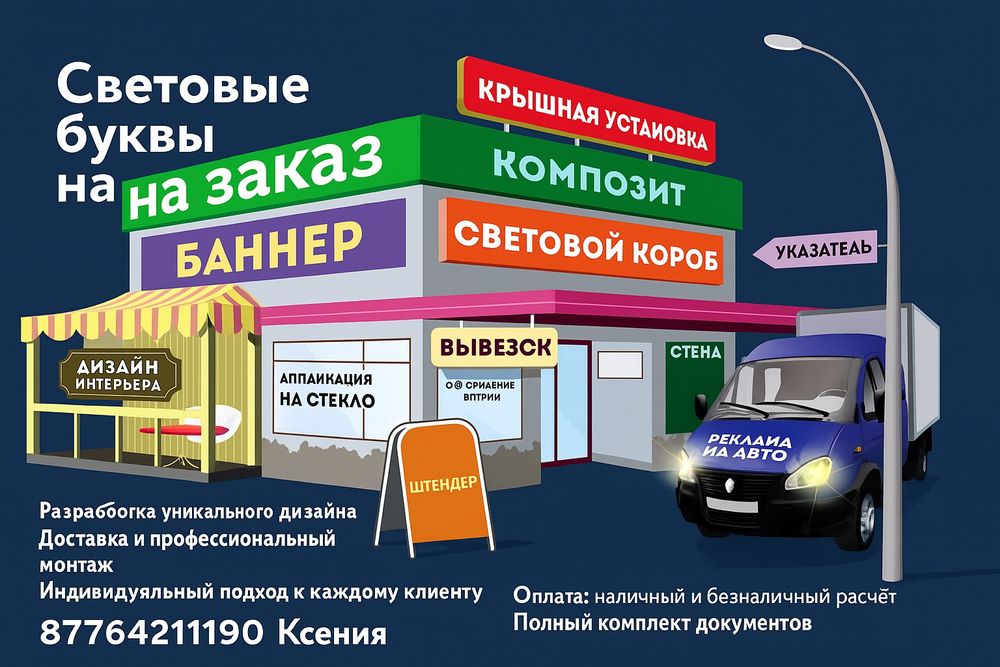 Световые вывески и буквы на заказ