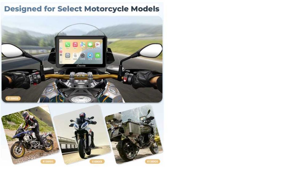 Carpuride W502BS - BMW Motorcycle CarPlay with OEM Controller Integr.