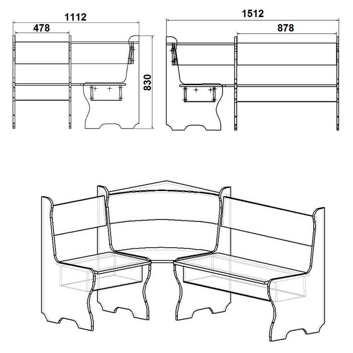 Нов! Кухненски ъгъл Компанит Малта