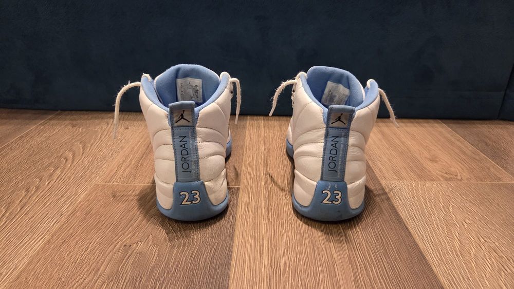 Air Jordan 12 Retro White and University Blue