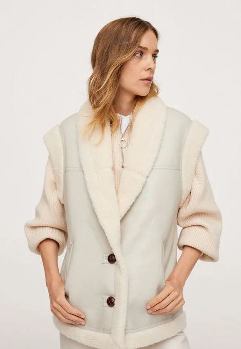 Mango Faux Gilet Vest/ЕЛЕК