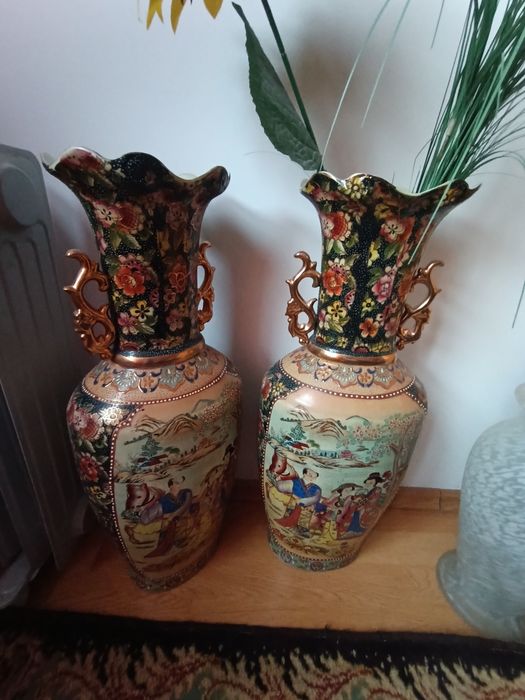 Vaze ceramica pictate manual mărime mare