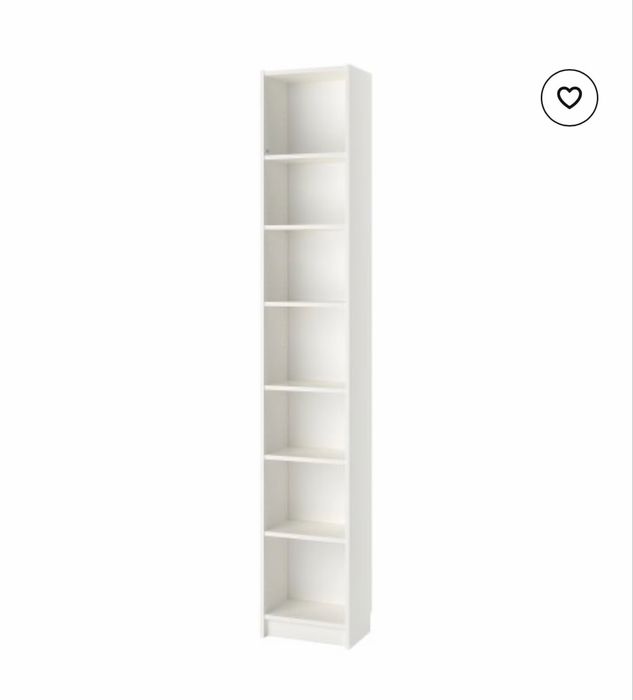Бял рафт Ikea Billy