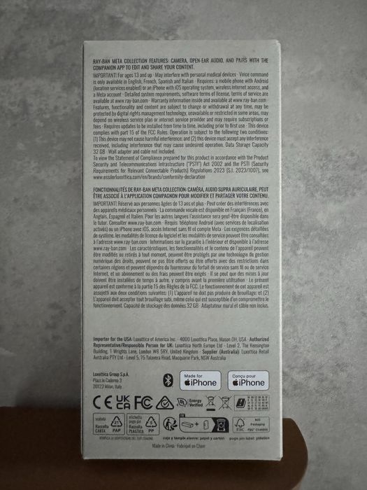 Очки Rayban Meta