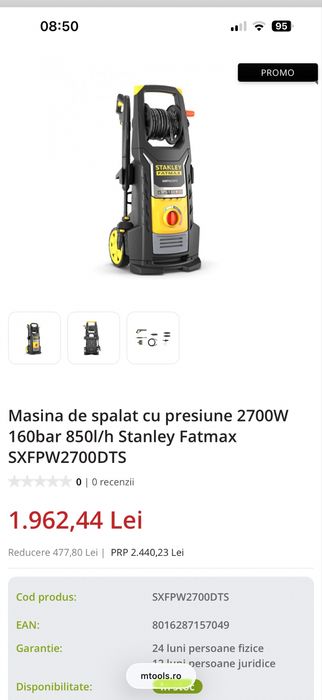 Stanley Fatmax masina de spalat cu presiune