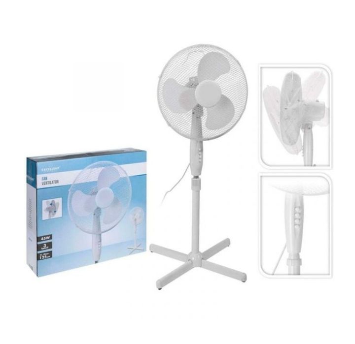 Ventilator cu piedestal Excellent Electrics 125 x 40 x 60 cm Alb 45 W