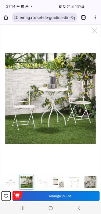 Set de gradina din fier 450lei